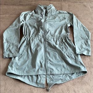 Olive green parka
